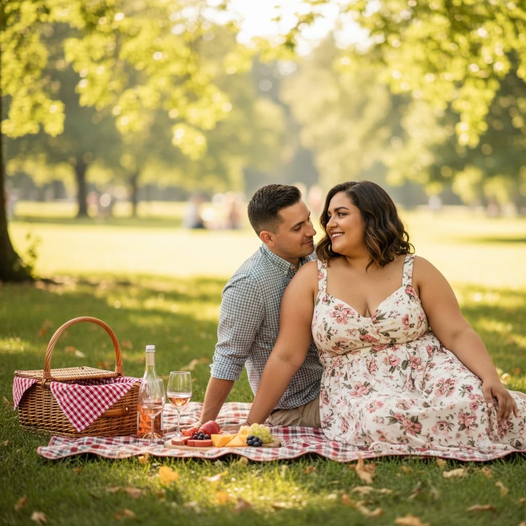 curve latino woman park picnic blanket 33156406