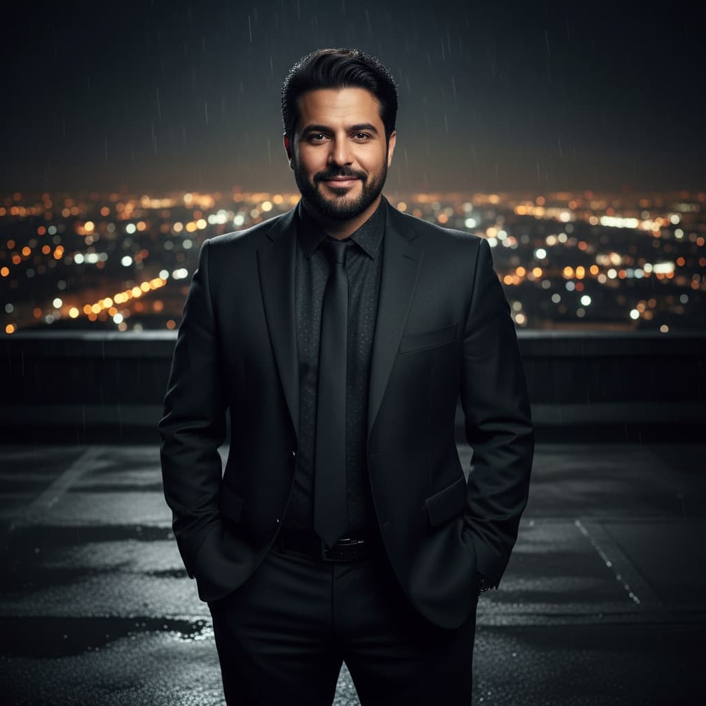 curve middle_eastern man city rooftop night villain 44536304