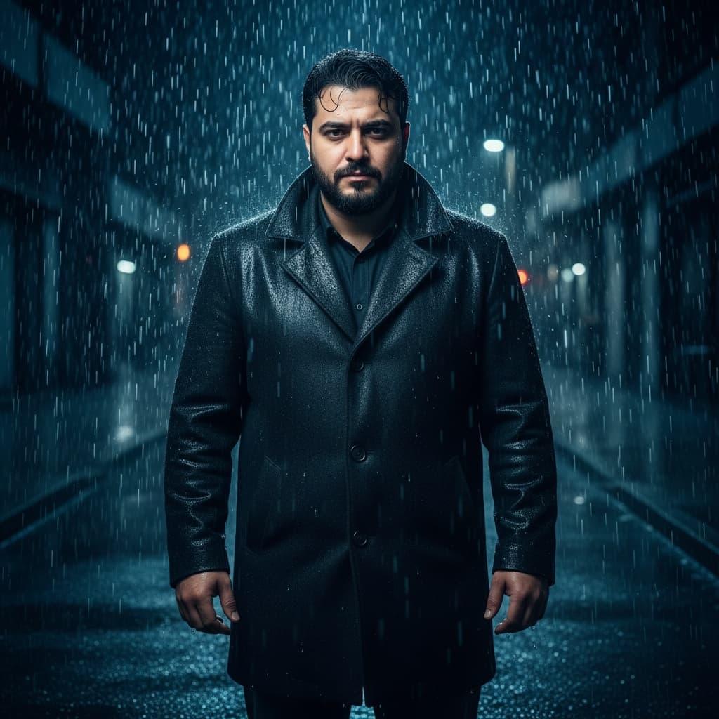curve middle_eastern man rain dramatic exterior 54655854