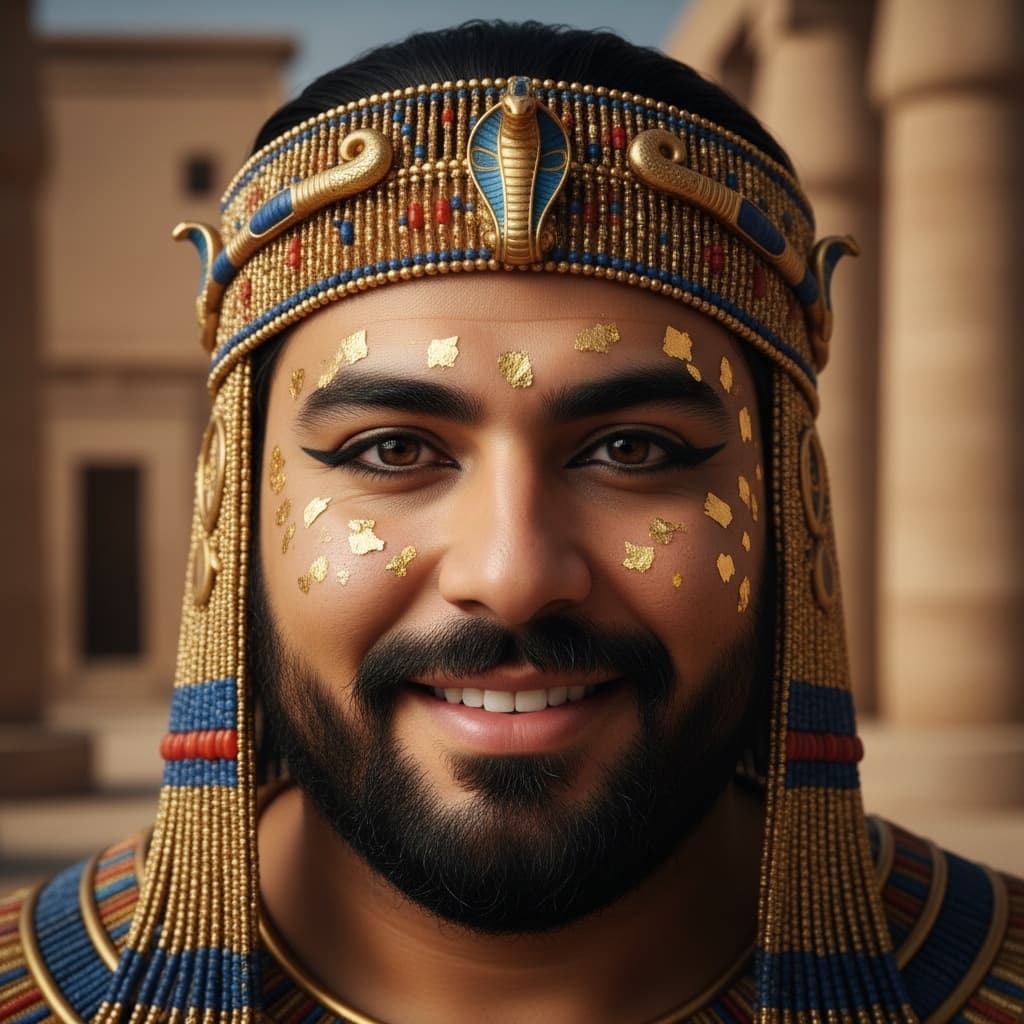 curve middle_eastern man royal makeup closeup 30668168