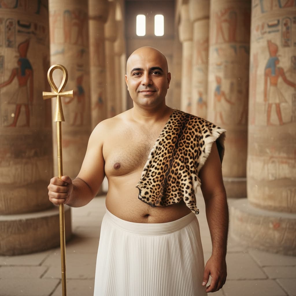 curve middle_eastern man temple priest interior 65800284