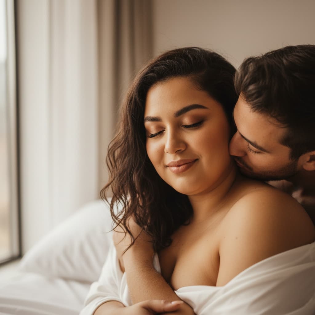curve middle_eastern woman neck kiss sensual moment 29165330