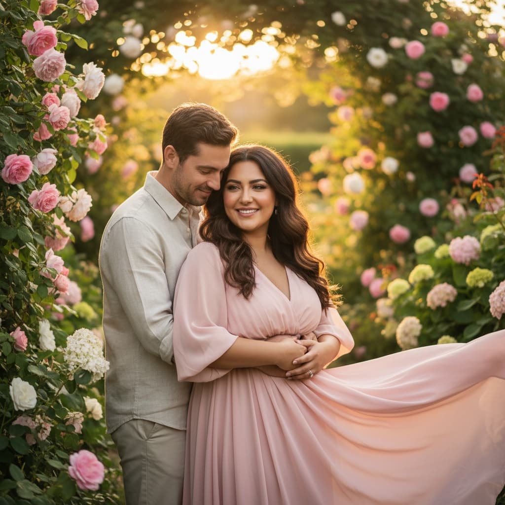 curve middle_eastern woman outdoor garden portrait 38380551
