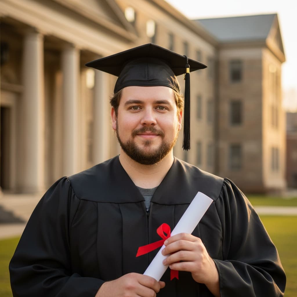 curve white man classic outdoor campus portrait 27703743