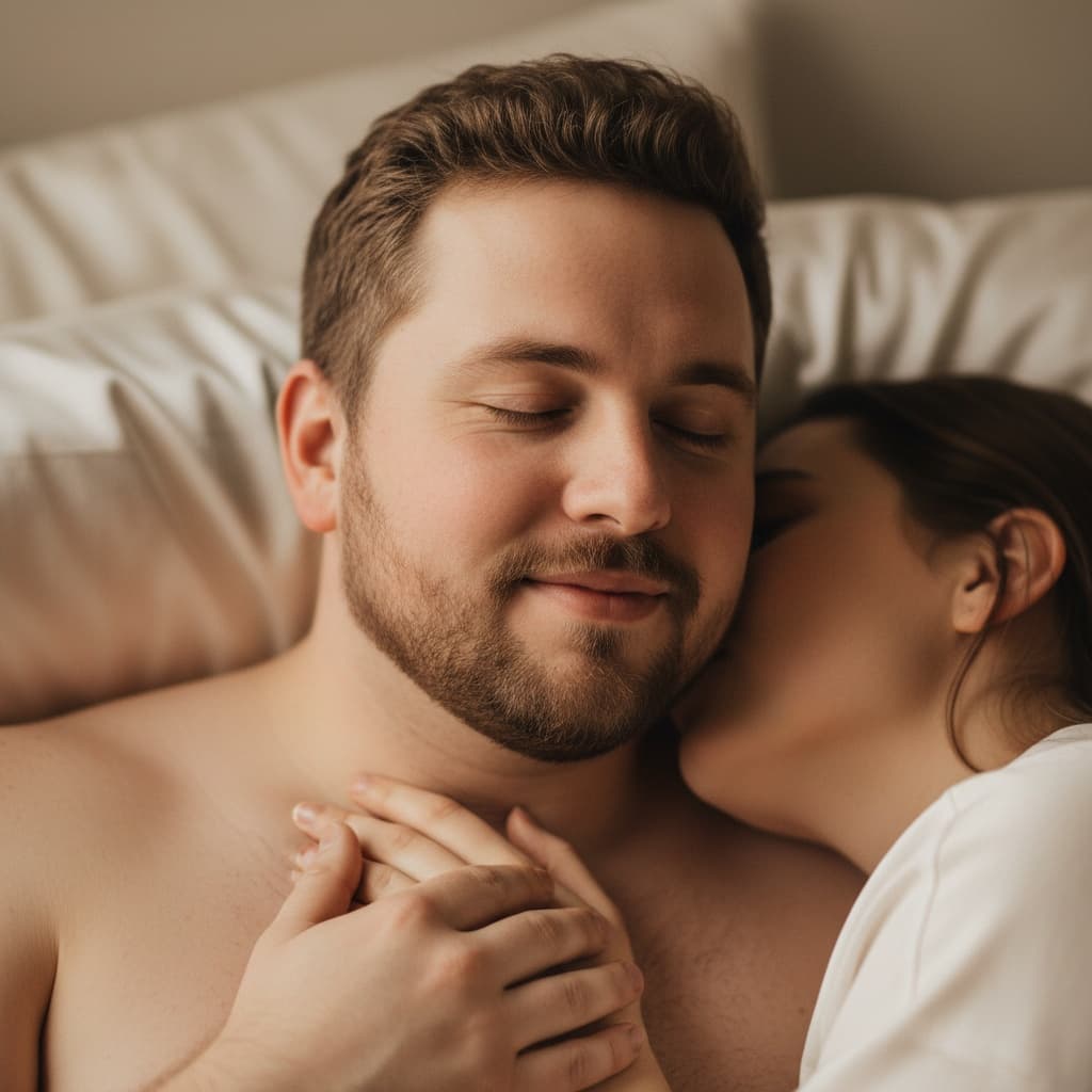 curve white man neck kiss sensual moment 21388202