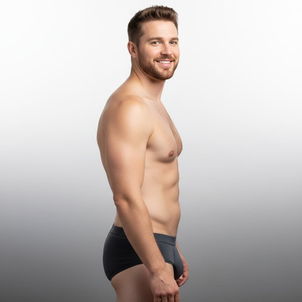 curve white man profile side angle artistic 17553912