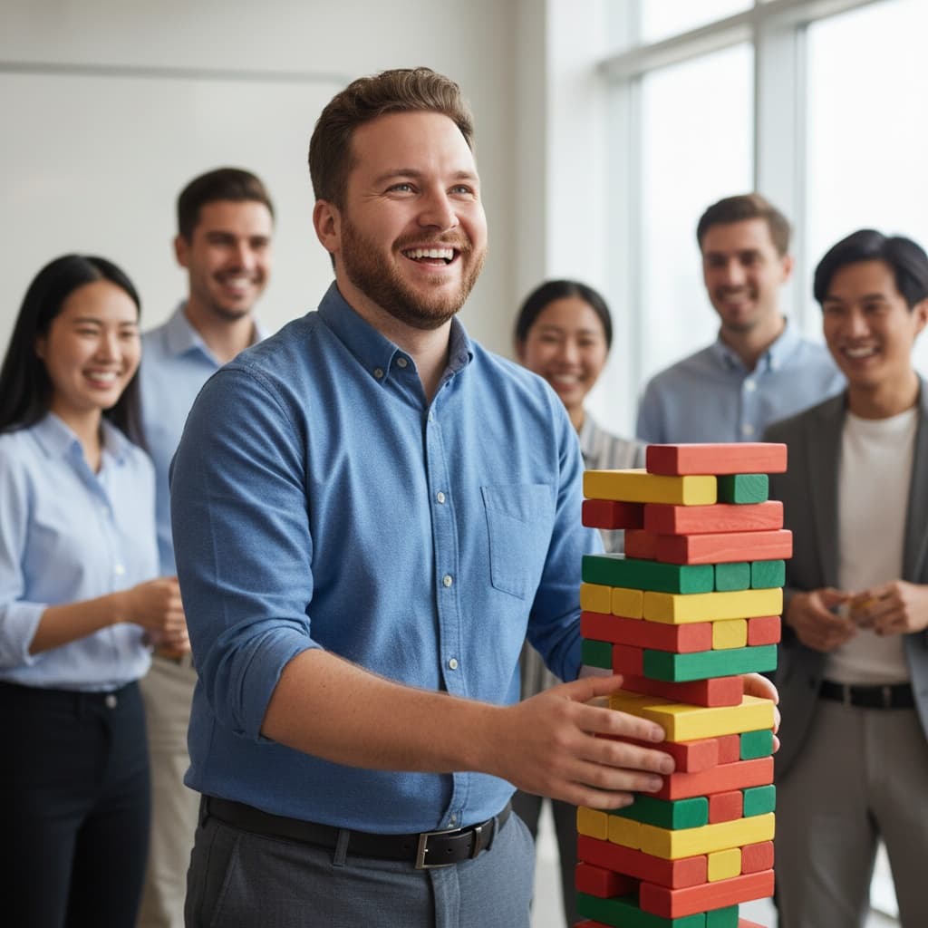 curve white man team building group activity 24431423
