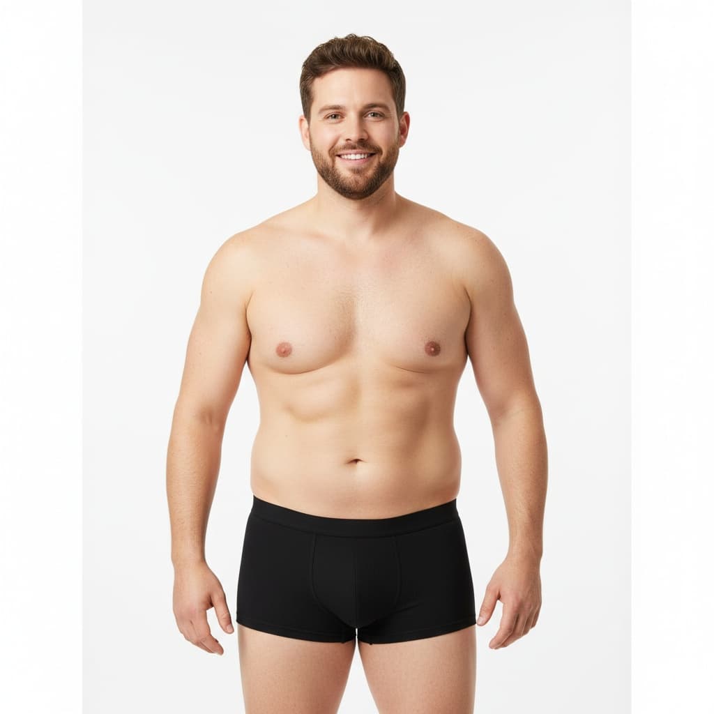 curve white man white studio backdrop full body 17390709