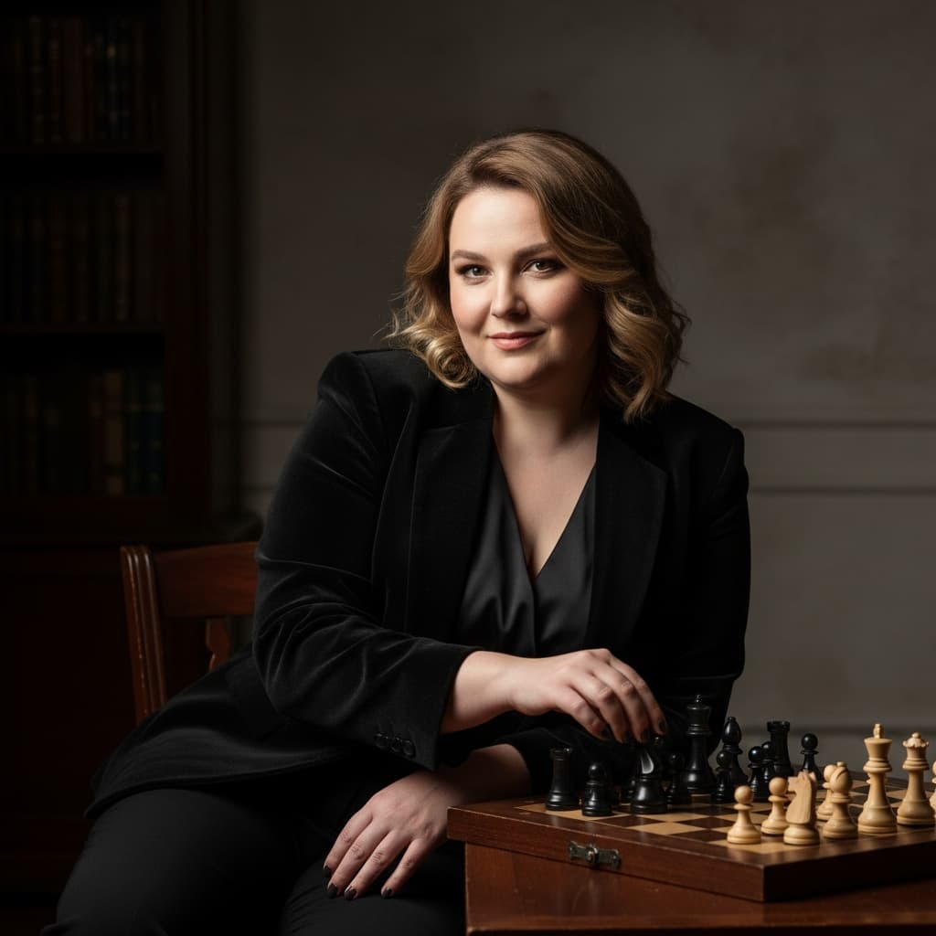 curve white woman chess mastermind strategist 79178975