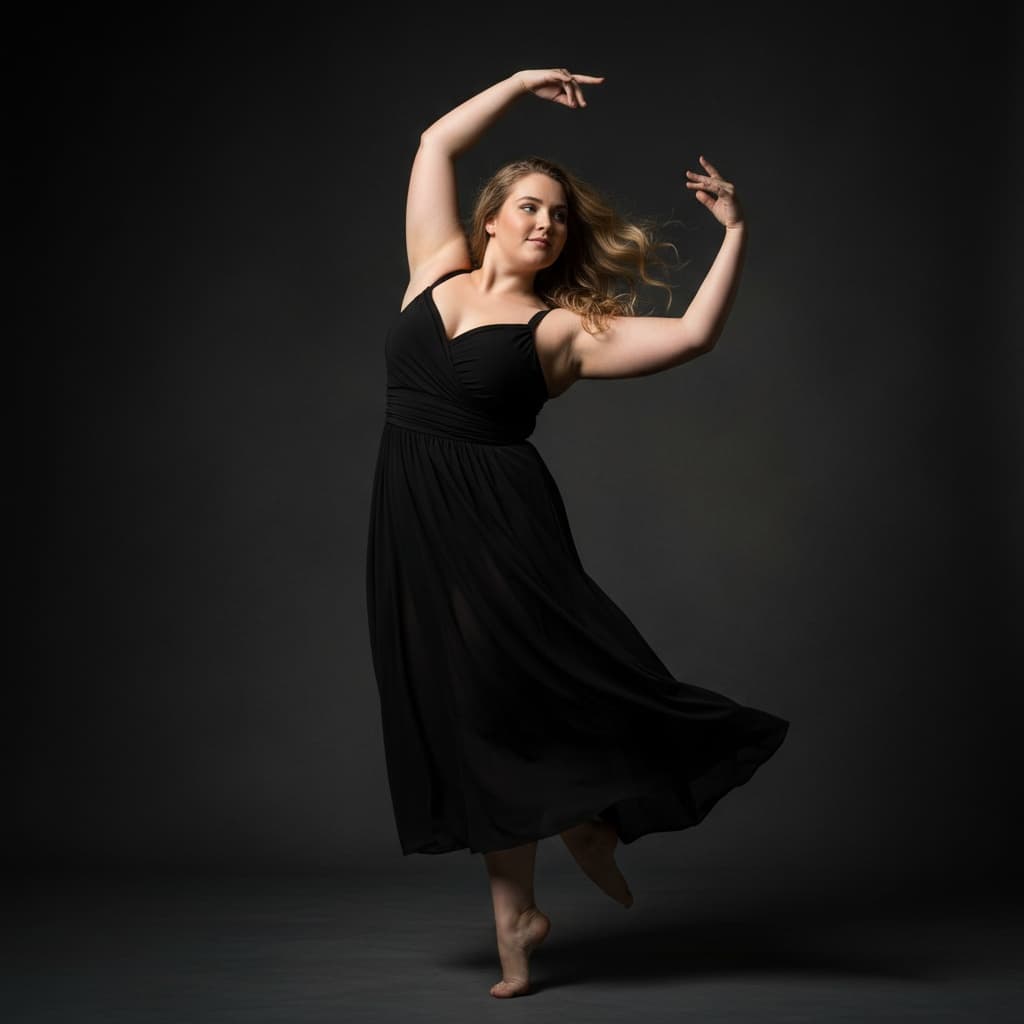 curve white woman dancer movement motion 12476204