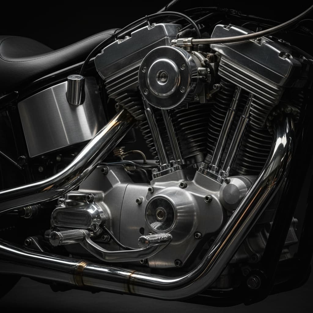 detail shot engine chrome 85265563