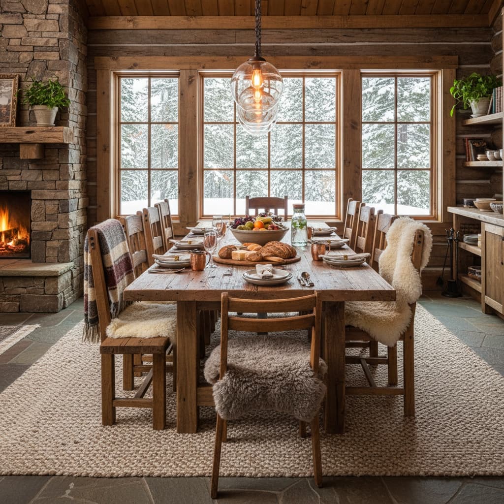 dining area warm lighting 48527691
