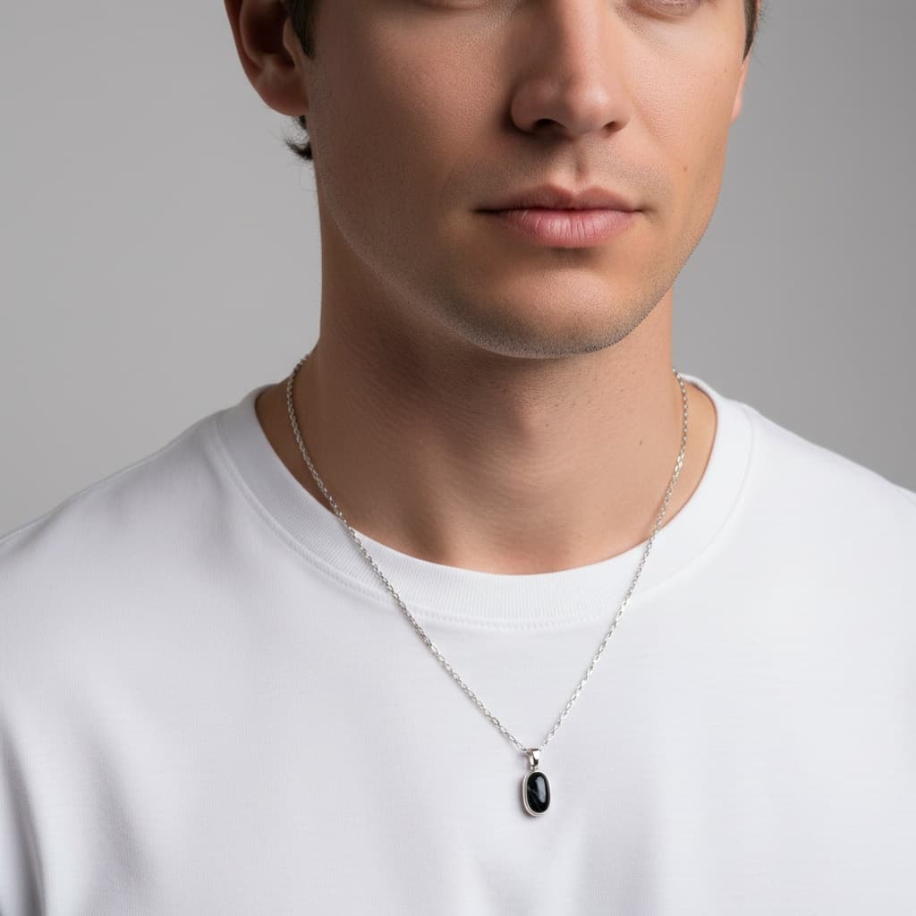 elegant necklace portrait 76545007