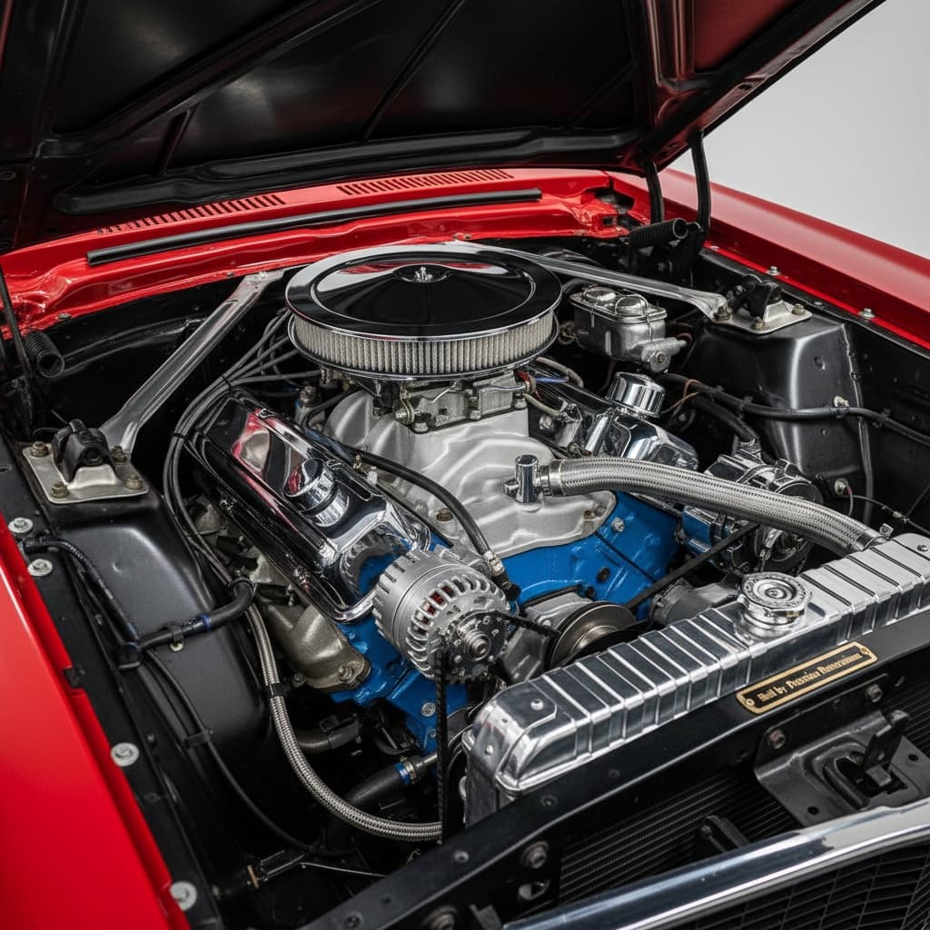 engine bay detail shot 70948923