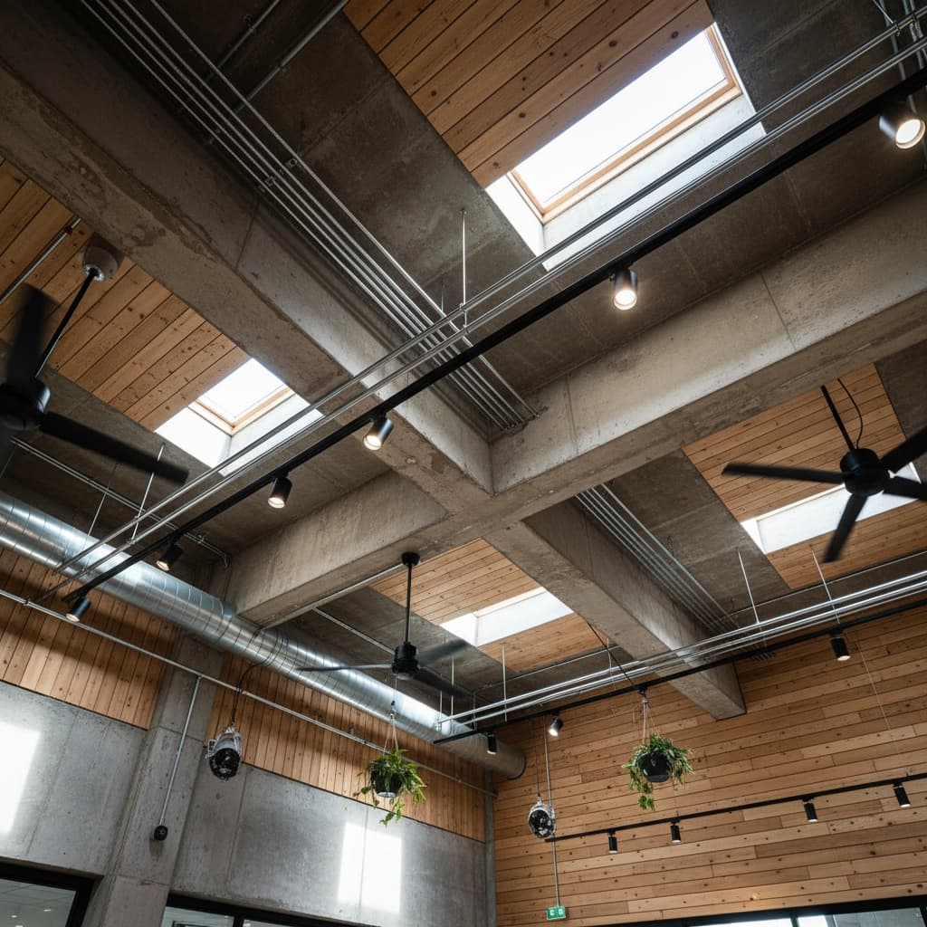 exposed ceiling industrial vibe 65836384