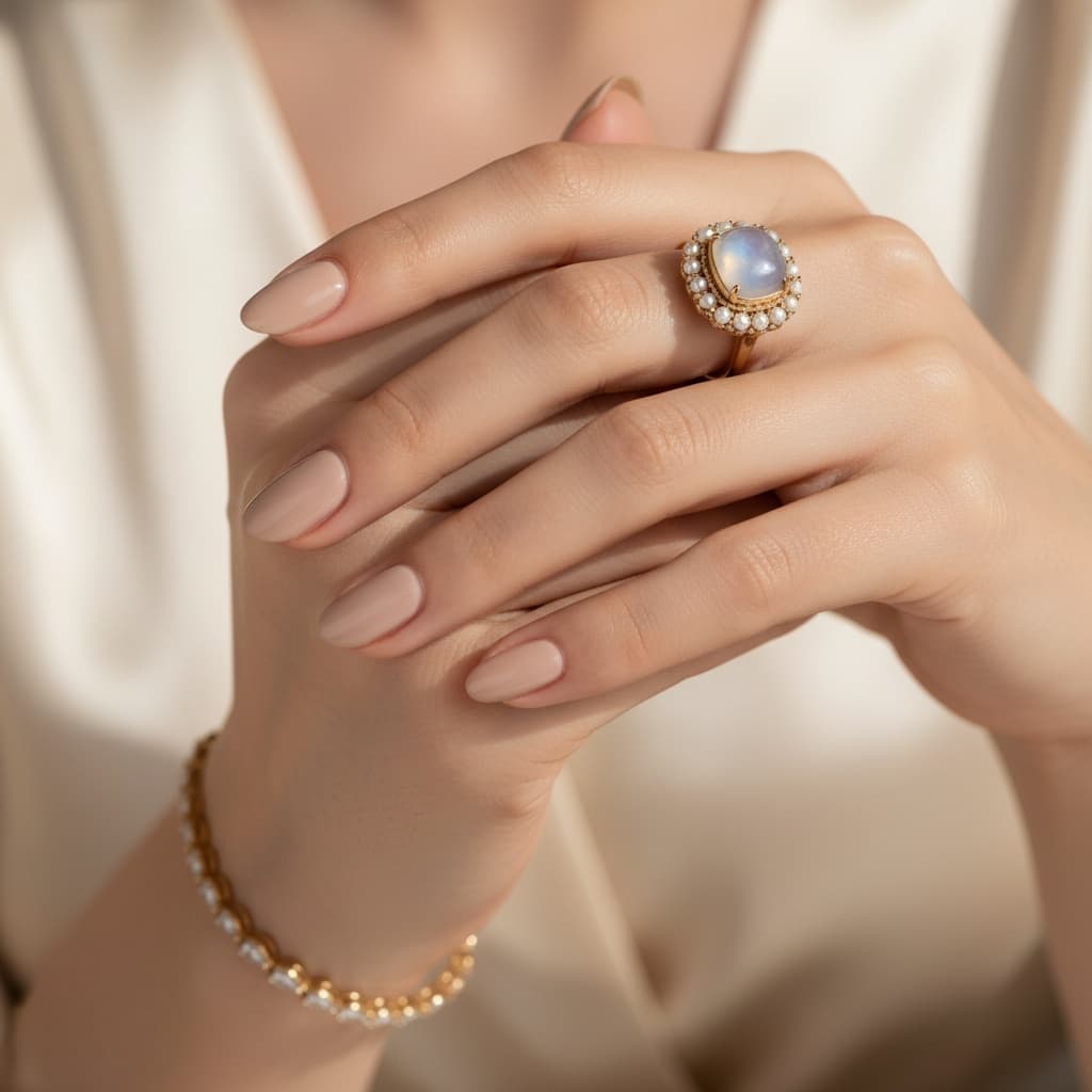 feminine hand jewelry portrait 82357421