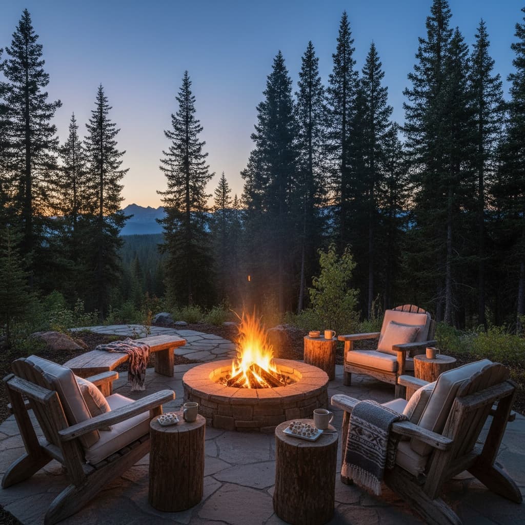 fire pit evening gathering 20121392