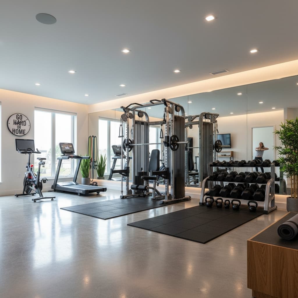 fitness room equipment detail 29179699