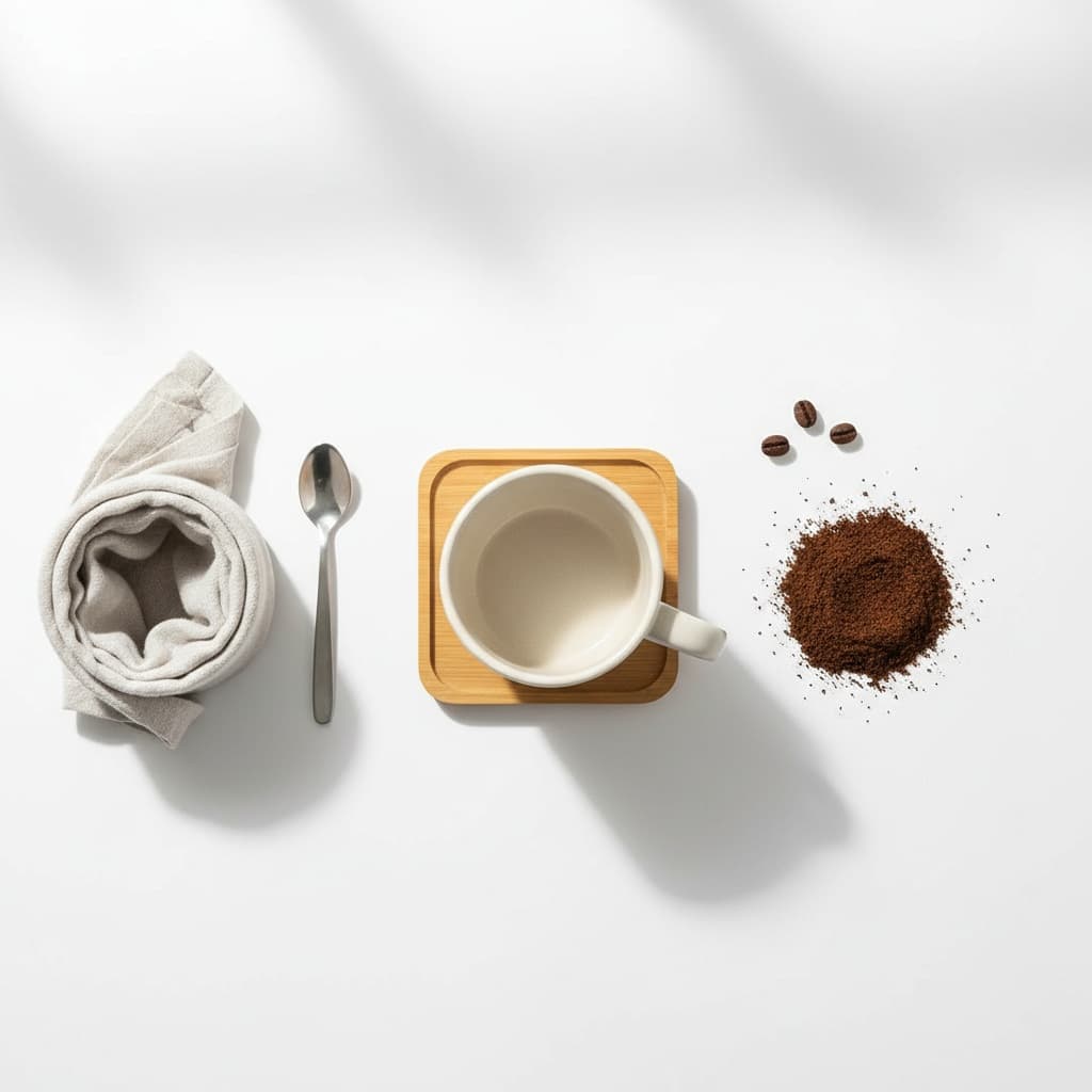 flat lay minimal white 18036590