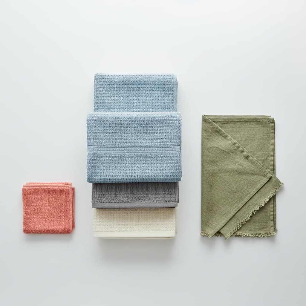 folded stack flat lay 66060938