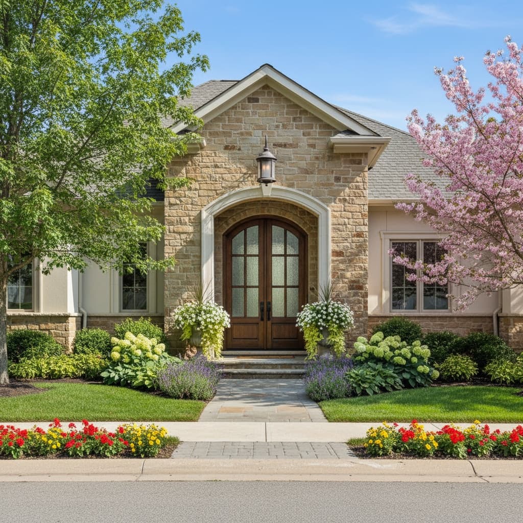 front entrance curb appeal 34801986