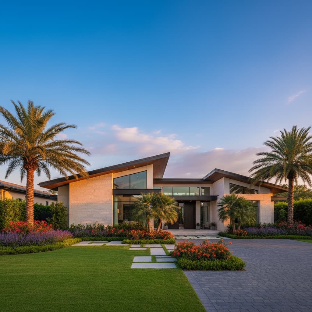 front facade golden hour 41052740