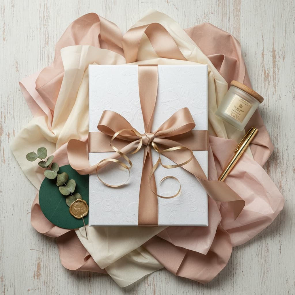 gift flatlay packaging 45888403