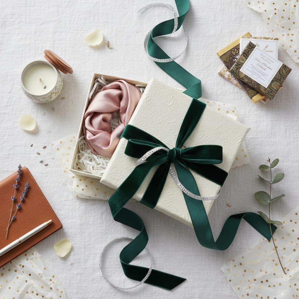 gift flatlay packaging 97768371