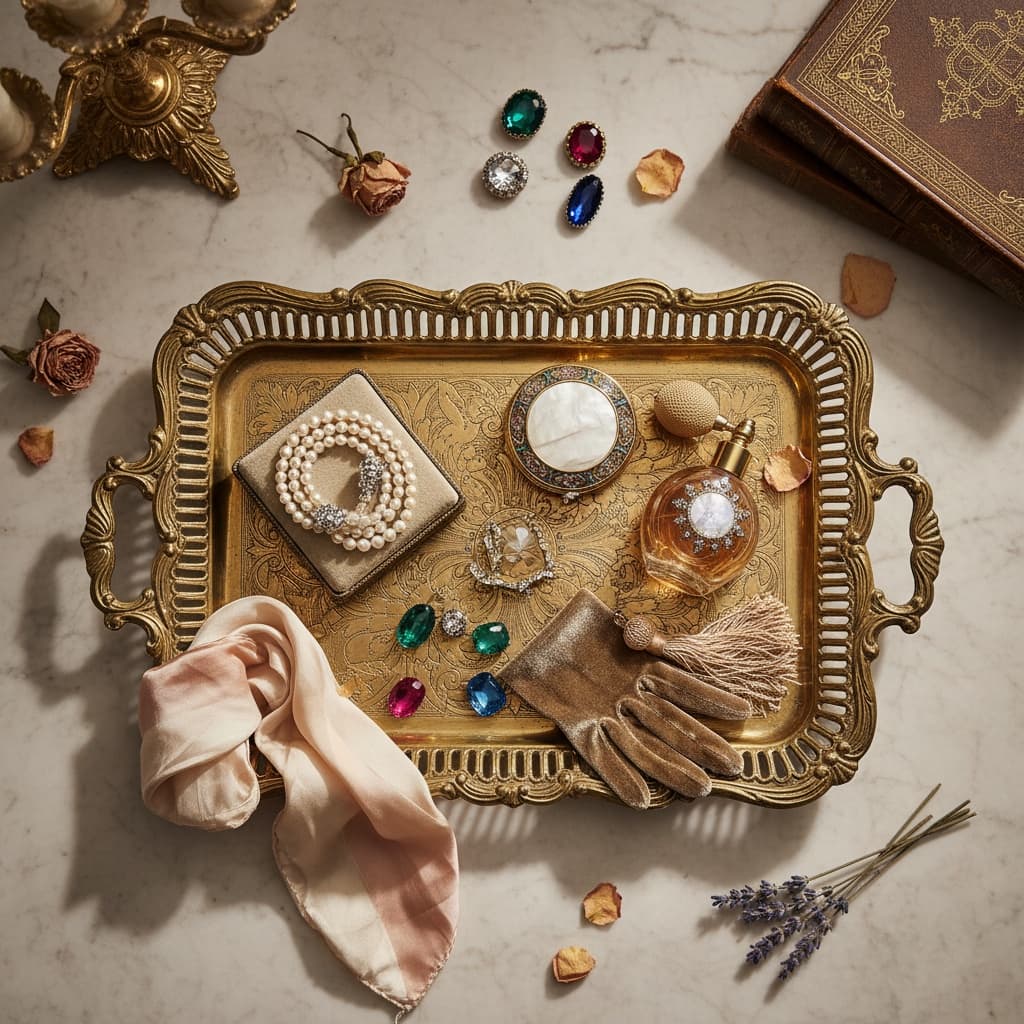 gold tray luxury 65790234