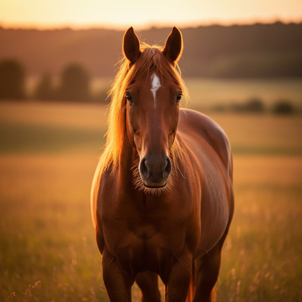 golden hour field portrait 78884706