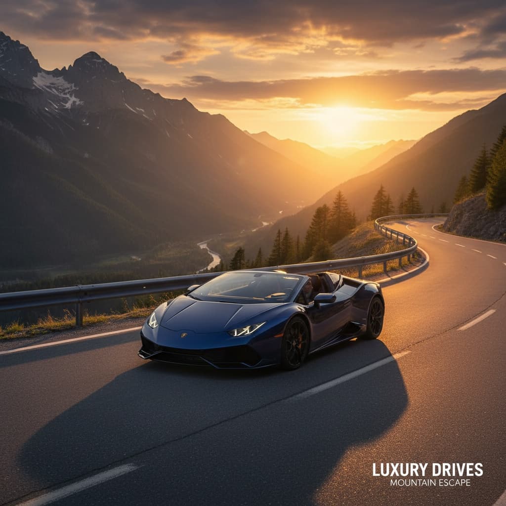 golden hour mountain road 11930231