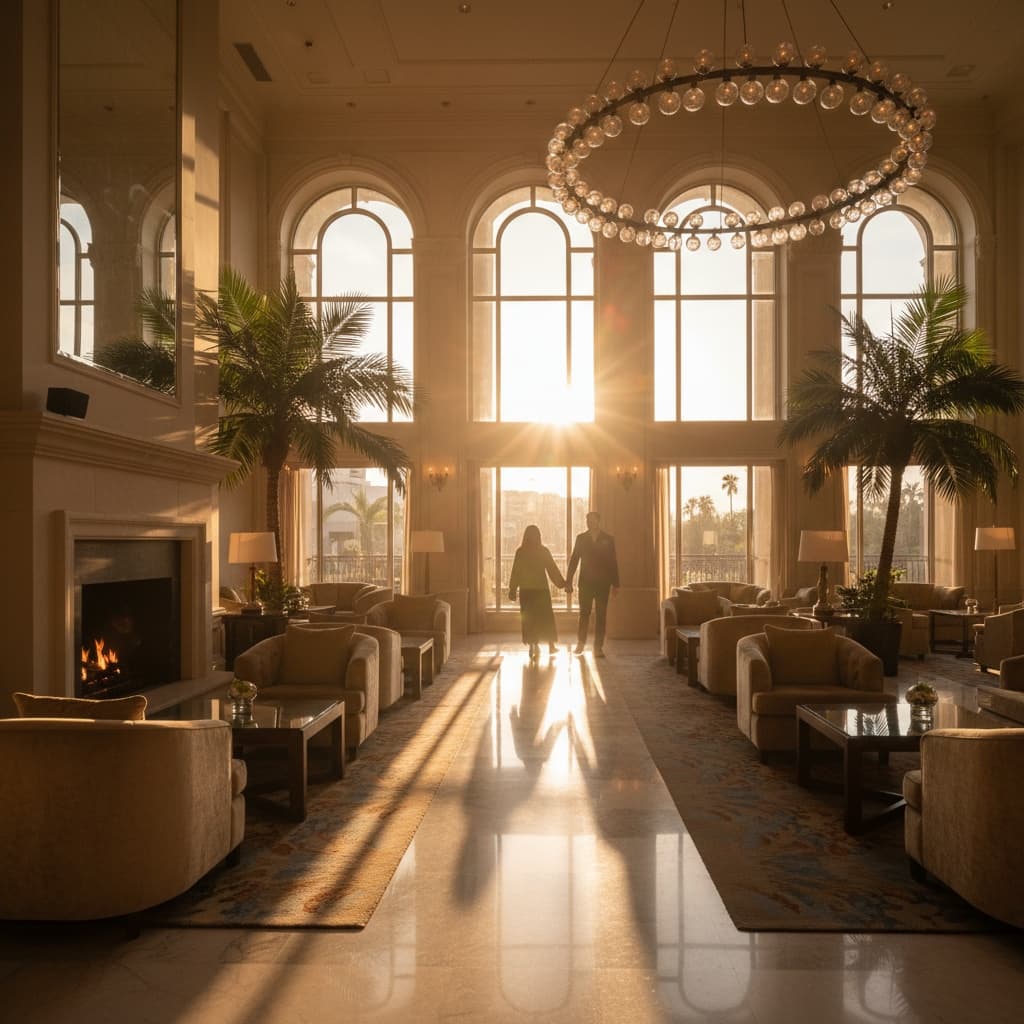 golden hour warm glow 94824455