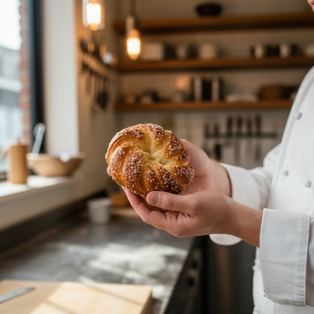 hands holding pastry 84924960