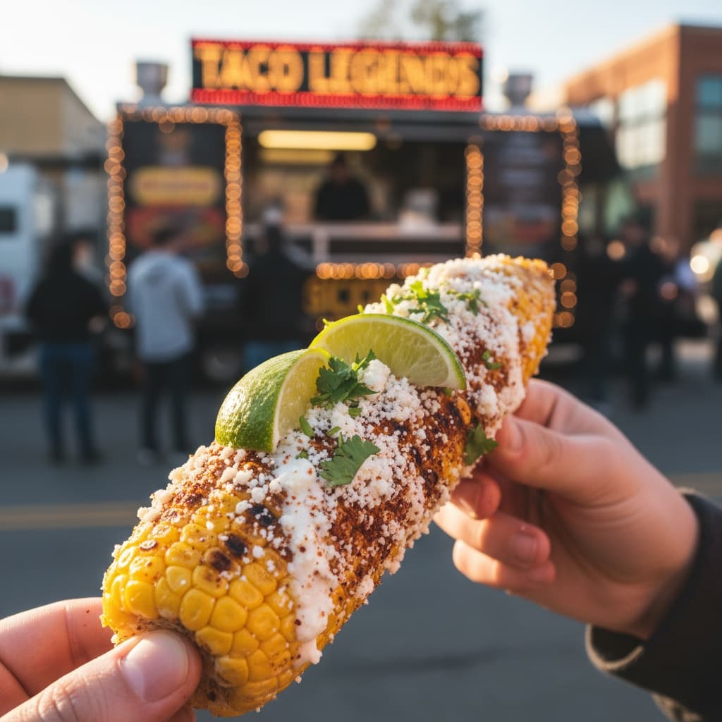 hands holding street food 86164285