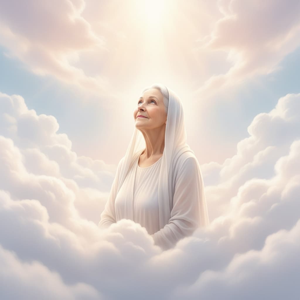 heavenly clouds portrait 69062414
