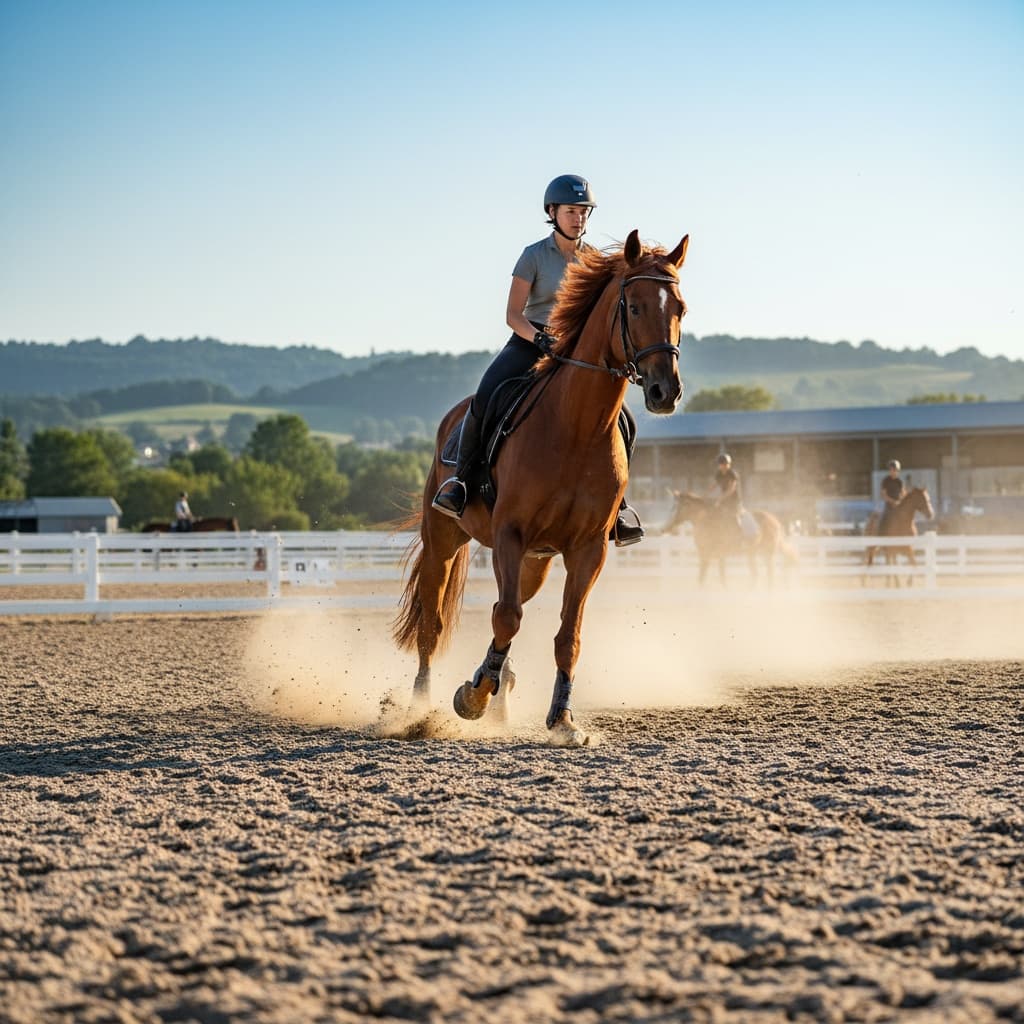 horse arena action shot 26143090