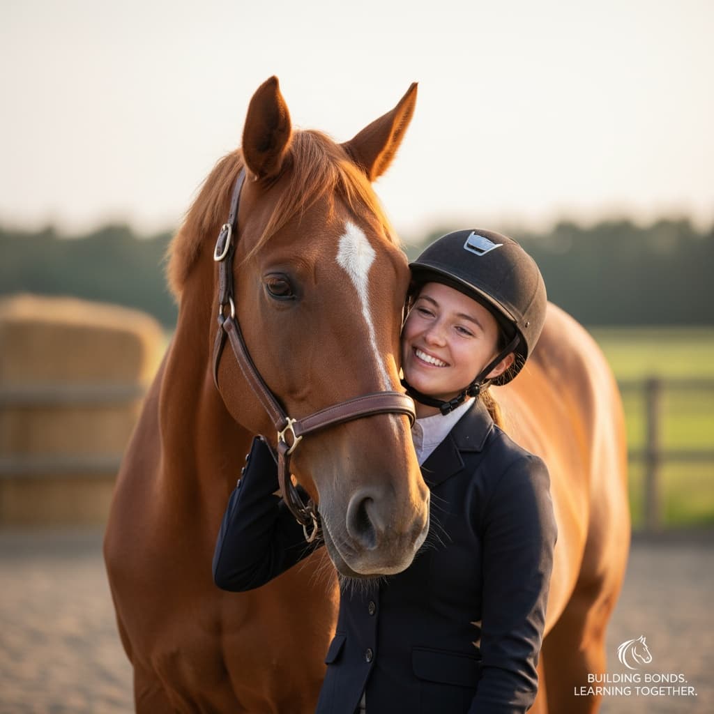 horse bonding moment nuzzle 38759304