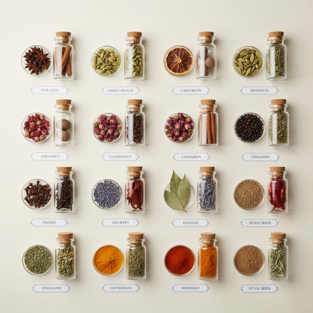 ingredients collection display 89763620