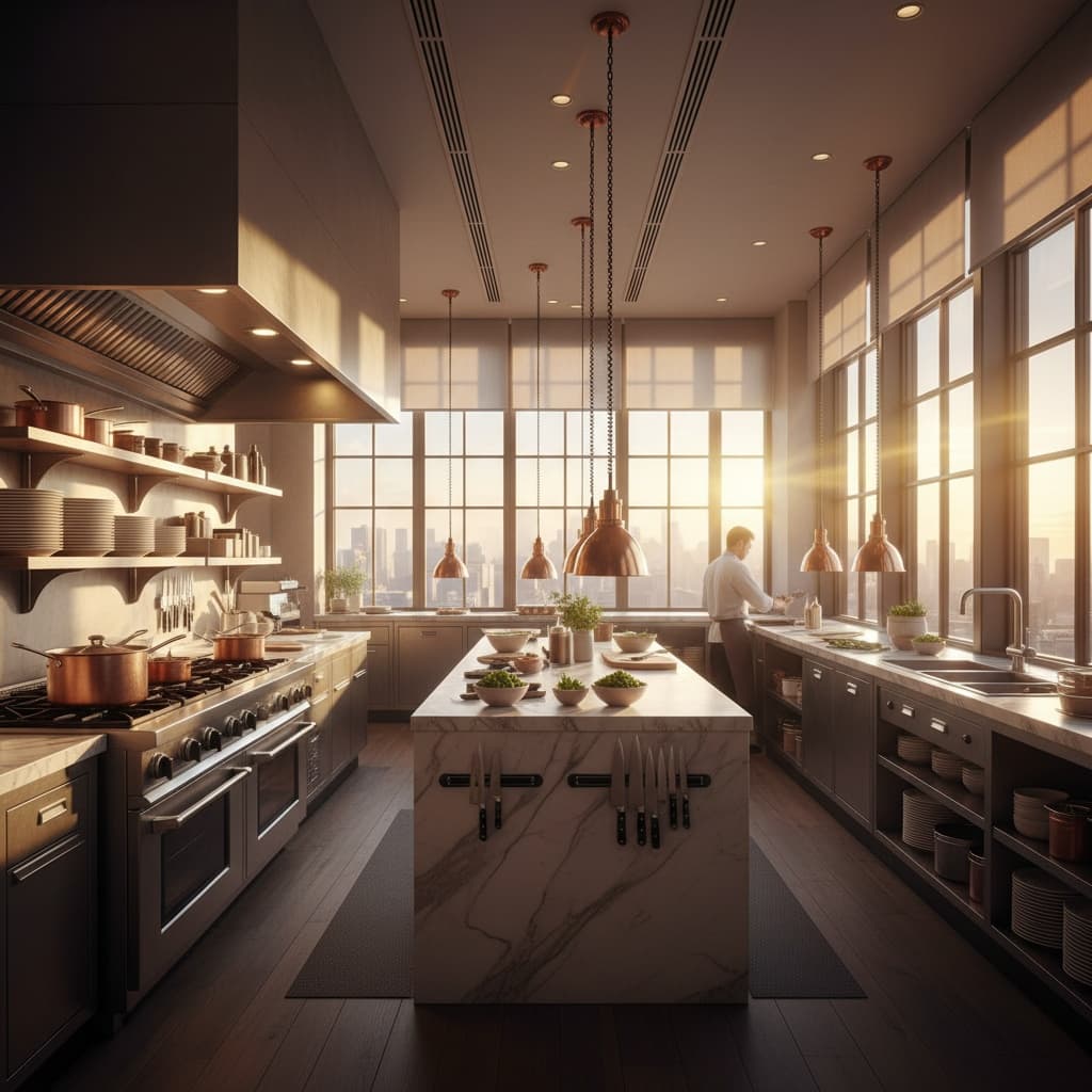 kitchen at golden hour 47802596