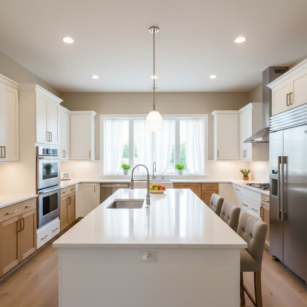 kitchen bright clean 60932714