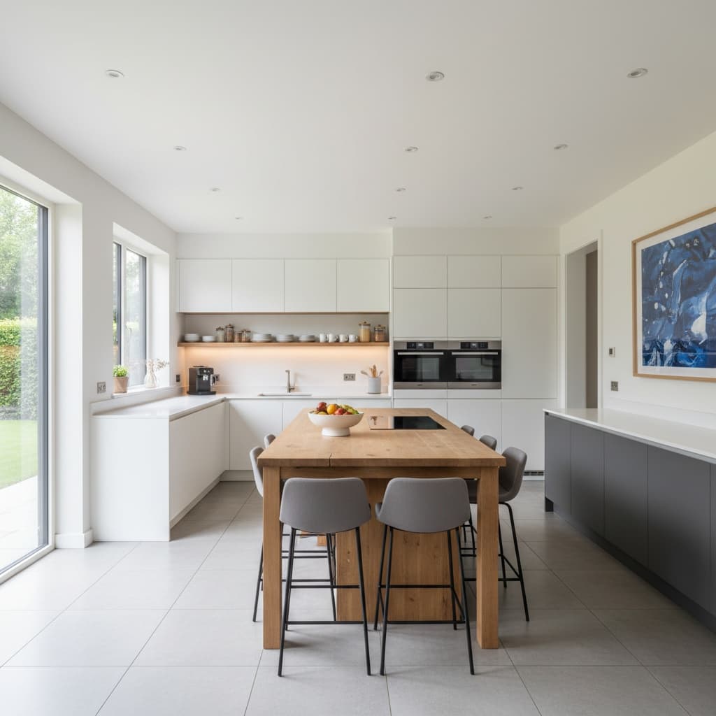 kitchen bright clean overhead 18860351