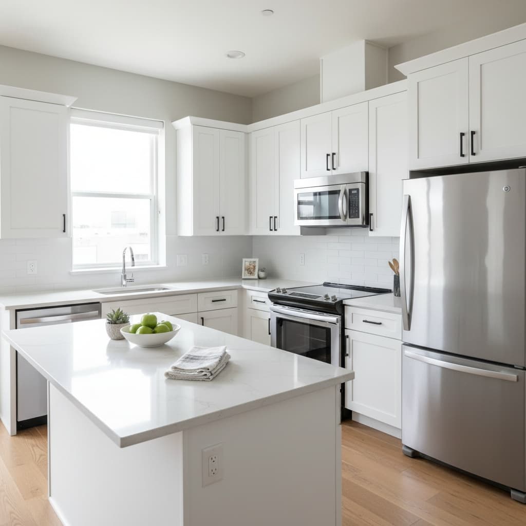 kitchen modern well lit 77780839