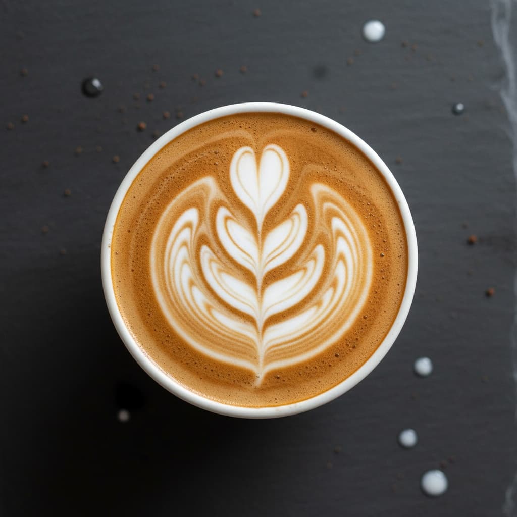 latte art top down 30166311