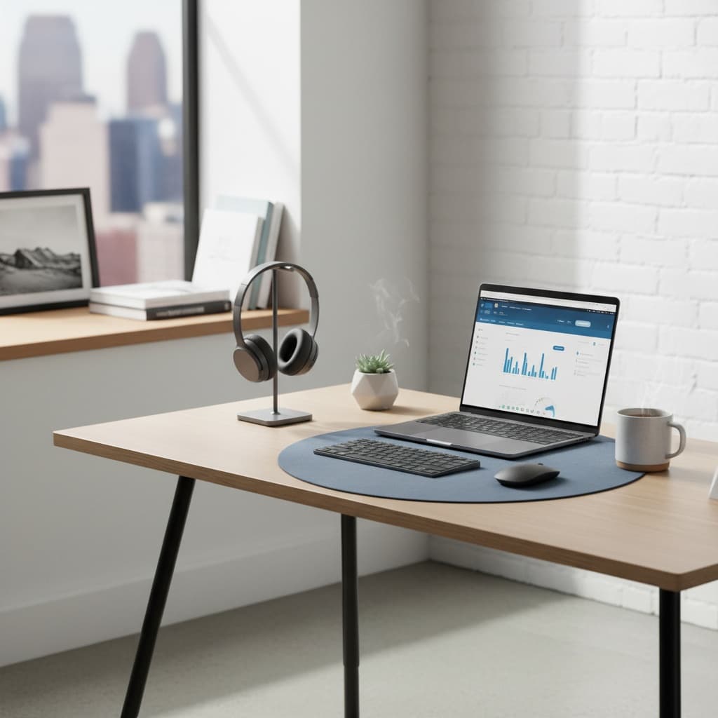 lifestyle desk setup 39082583
