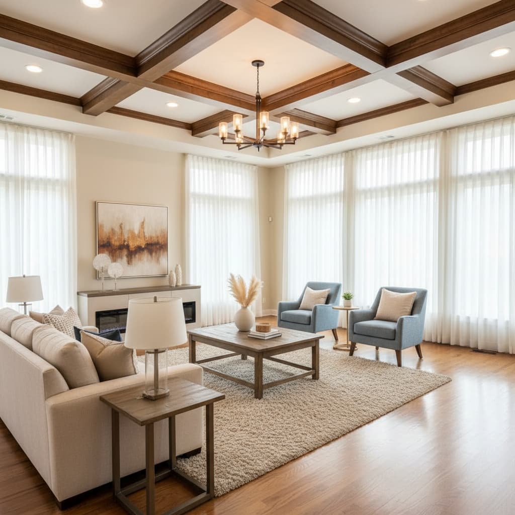 living room bright inviting 44946800