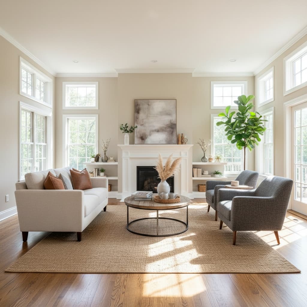 living room bright spacious 15978962
