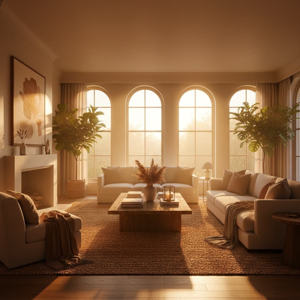 living room golden hour 24659673