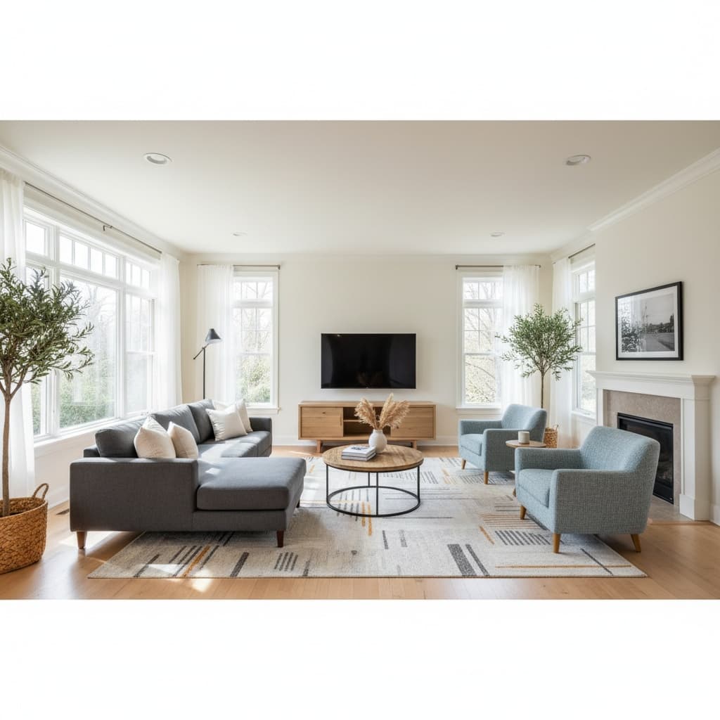 living room wide angle bright 24051726