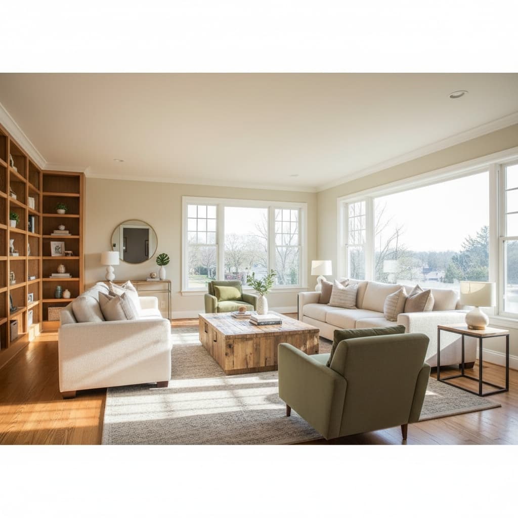 living room wide angle bright 99779994