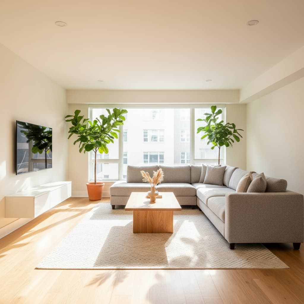living room wide bright 56679629